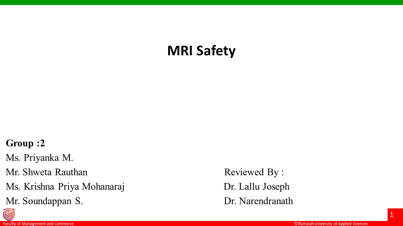 MRI Safety Protocols